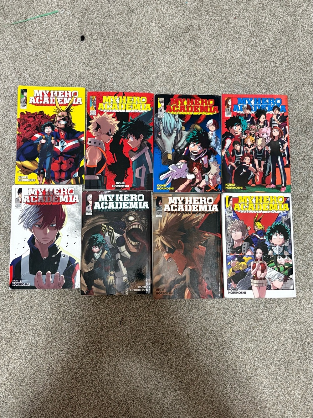 My Hero Academia Book Series 1-8